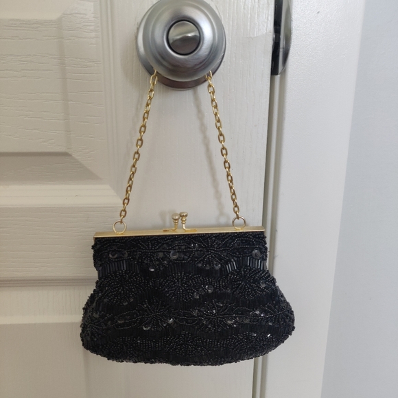 Vintage Art Deco Clutch Purse Wristlet-FREE Ship! - Picture 5 of 13